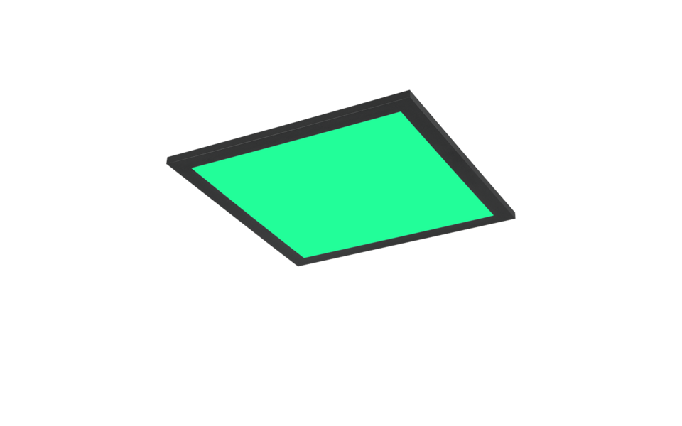 Trio Lighting Trio BETA plafondlamp | LED | mat zwart | 29,5 x 29,5 cm | IP20 | 1x 13W | 1400 lm | 2700-6500K | dimbaar