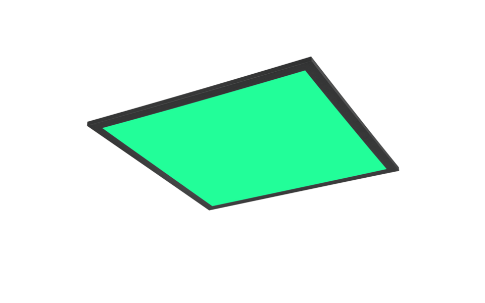 Trio Lighting Trio BETA plafondlamp | LED | mat zwart | 44,5 x 44,5 cm | IP20 | 1x 18W | 2000 lm | 2700-6500K | dimbaar