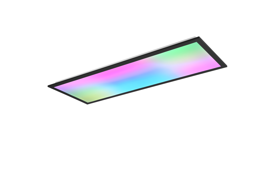 Trio Lighting Trio BETA plafondlamp | LED | mat zwart | 80 x 29,5 cm | IP20 | 1x 31W | 3550 lm | 2700-6500K | dimbaar