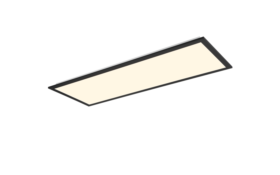 Trio Lighting Trio BETA plafondlamp | LED | mat zwart | 80 x 29,5 cm | IP20 | 1x 31W | 3550 lm | 2700-6500K | dimbaar