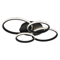 Trio CIRES LED ceiling light | black | IP20 Trio CIRES LED ceiling light | black | IP20