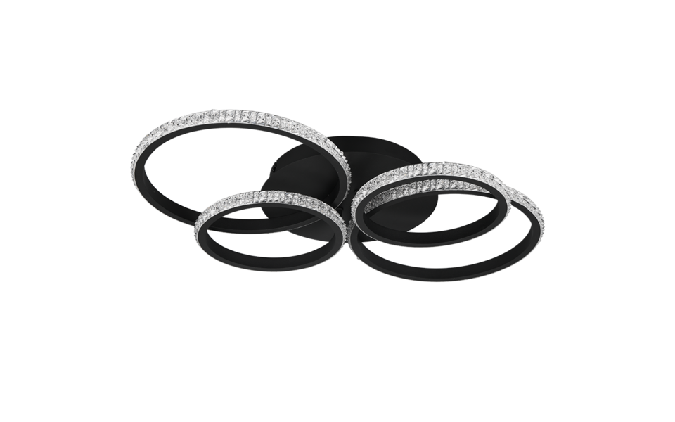 Trio Lighting Trio CIRES LED ceiling light | 1x 27W 3400 lm 4000K | black | IP20 | 8.5 cm Trio Lighting Trio CIRES LED ceiling light | 1x 27W 3400 lm 4000K | black | IP20 | 8.5 cm