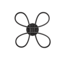 Trio Lighting Trio FLY LED ceiling light | 1x 22W 2600 lm 3000K | black | Ø 40 cm | IP20 | 7.5 cm