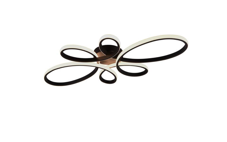 Trio Lighting Trio FLY LED ceiling light | 1x 32W 3900 lm 3000K | black | IP20 | 7.5 cm Trio Lighting Trio FLY LED ceiling light | 1x 32W 3900 lm 3000K | black | IP20 | 7.5 cm