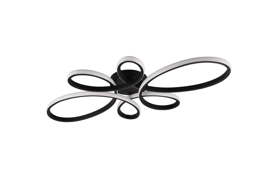 Trio Lighting Trio FLY LED ceiling light | 1x 32W 3900 lm 3000K | black | IP20 | 7.5 cm Trio Lighting Trio FLY LED ceiling light | 1x 32W 3900 lm 3000K | black | IP20 | 7.5 cm