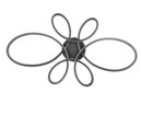 Trio Lighting Trio FLY LED ceiling light | 1x 32W 3900 lm 3000K | black | IP20 | 7.5 cm