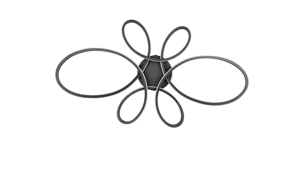 Trio Lighting Trio FLY LED ceiling light | 1x 32W 3900 lm 3000K | black | IP20 | 7.5 cm Trio Lighting Trio FLY LED ceiling light | 1x 32W 3900 lm 3000K | black | IP20 | 7.5 cm