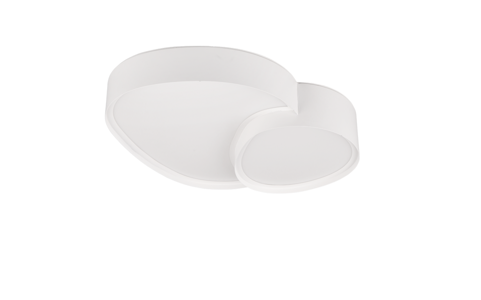 Trio Lighting Trio RISE plafondlamp | LED | wit mat | 43,5 x 36 cm | IP20 | 1x 21W | 2400 lm | 2700-6500K | dimbaar Trio Lighting Trio RISE plafondlamp | LED | wit mat | 43,5 x 36 cm | IP20 | 1x 21W | 2400 lm | 2700-6500K | dimbaar