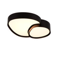 Trio RISE plafondlamp | LED | mat zwart | 43,5 x 36 cm | IP20