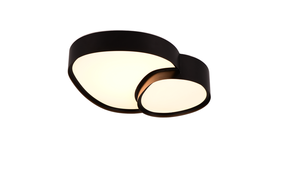 Trio Lighting Trio RISE LED ceiling light | 1x 21W 2100 lm 2700-6500K | black | IP20 | 8.5 cm