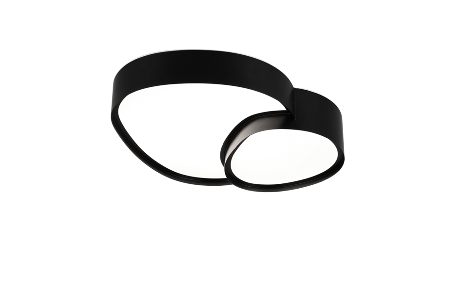Trio Lighting Trio RISE LED ceiling light | 1x 21W 2100 lm 2700-6500K | black | IP20 | 8.5 cm