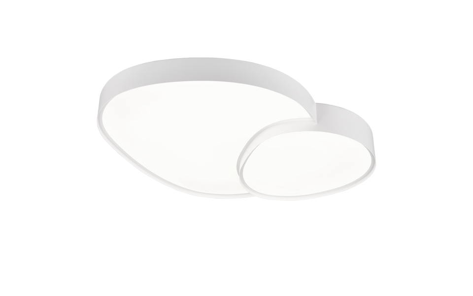 Trio Lighting Trio RISE plafondlamp | LED | wit mat | 77 x 63,5 cm | IP20 | 1x 45W | 5300 lm | 2700-6500K | dimbaar