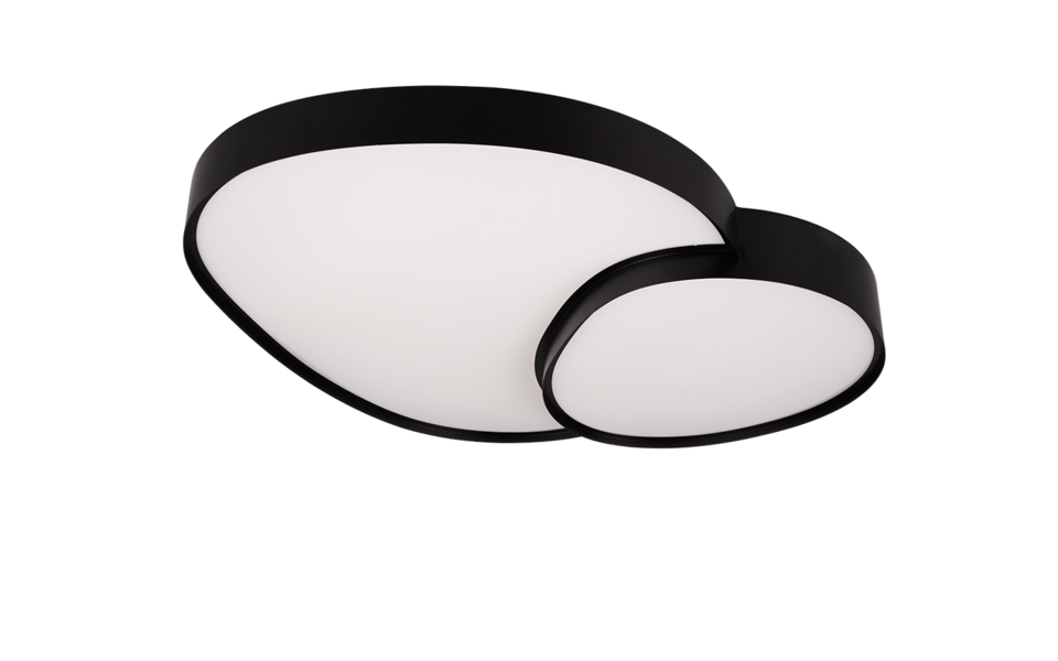 Trio Lighting Trio RISE plafondlamp | LED | mat zwart | 77 x 63,5 cm | IP20 | 1x 45W | 5300 lm | 2700-6500K | dimbaar