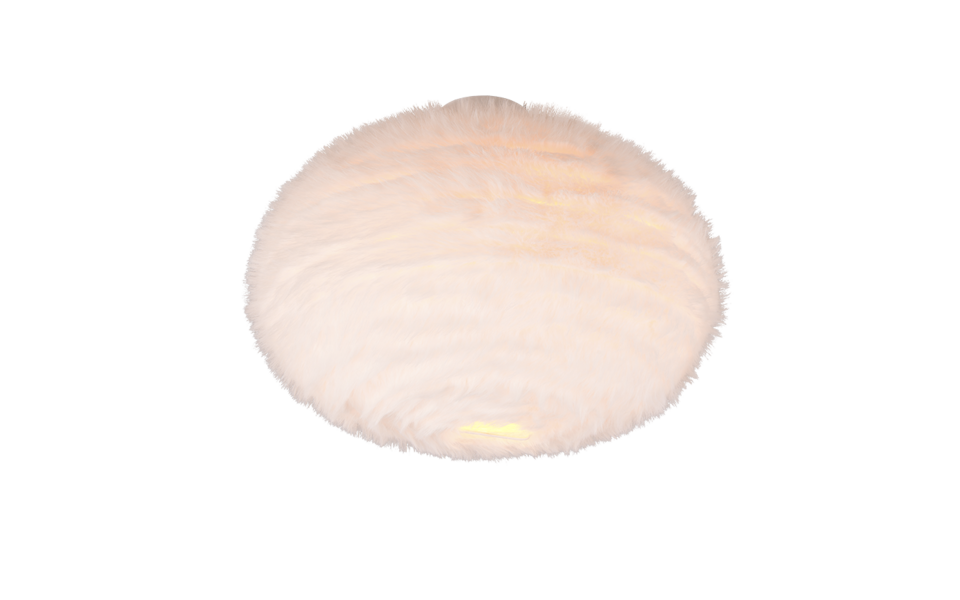 Trio Lighting Trio FURRY ceiling light | 2x E27 max 40W | white | Ø 50 cm | IP20 | 38 cm