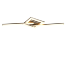 Trio Lighting Trio VIALE plafondlamp | LED | nikkel mat | 54,4 x 16 cm | IP20 | 1x 17W | 1860 lm | 3000K