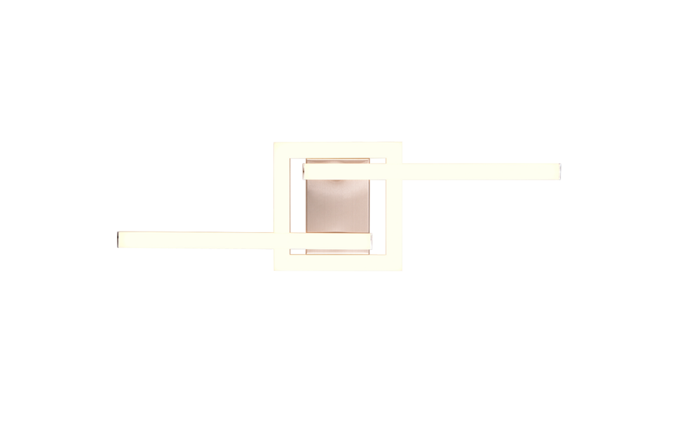 Trio Lighting Trio VIALE plafondlamp | LED | nikkel mat | 54,4 x 16 cm | IP20 | 1x 17W | 1860 lm | 3000K