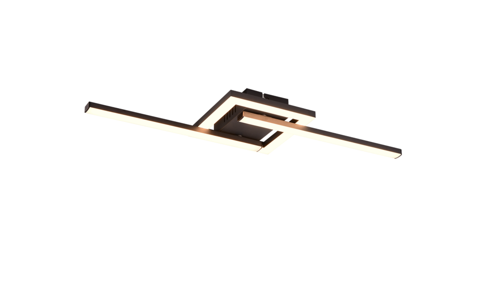 Trio Lighting Trio VIALE plafondlamp | LED | mat zwart | 54,4 x 16 cm | IP20 | 1x 17W | 1860 lm | 3000K Trio Lighting Trio VIALE plafondlamp | LED | mat zwart | 54,4 x 16 cm | IP20 | 1x 17W | 1860 lm | 3000K