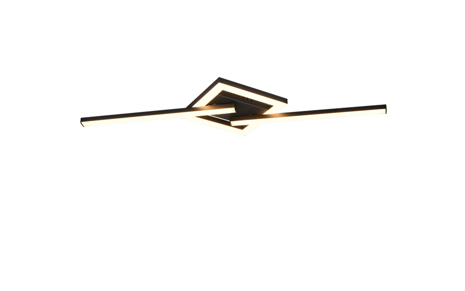 Trio Lighting Trio VIALE LED ceiling light | 1x 17W 1860 lm 3000K | black | IP20 | 5 cm Trio Lighting Trio VIALE LED ceiling light | 1x 17W 1860 lm 3000K | black | IP20 | 5 cm