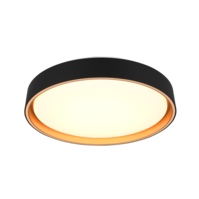 Trio FELIS LED ceiling light | black/gold | Ø 40 cm | IP20