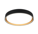 Trio Lighting Trio FELIS LED ceiling light | 1x 24W 2500 lm 2700-6500K | black with gold | Ø 40 cm | IP20 | 7.5 cm