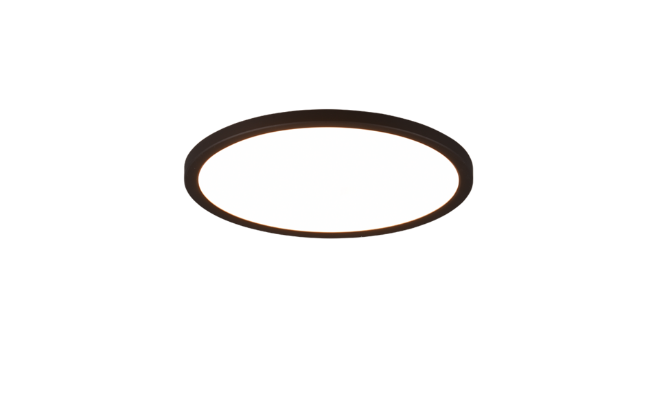 Trio Lighting Trio AUREO plafondlamp | LED | mat zwart | Ø 29 cm | IP20 | 1x 18W | 2200 lm | 3000-6500K | dimbaar