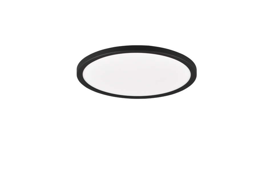 Trio Lighting Trio AUREO plafondlamp | LED | mat zwart | Ø 29 cm | IP20 | 1x 18W | 2200 lm | 3000-6500K | dimbaar