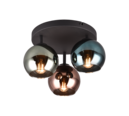 Trio Lighting Trio SHELDON plafondlamp | E14 Fitting | multicolor met blauw met groen met koperkleurig | Ø 33 cm | IP20 | excl. 3x E14 | max. 10W