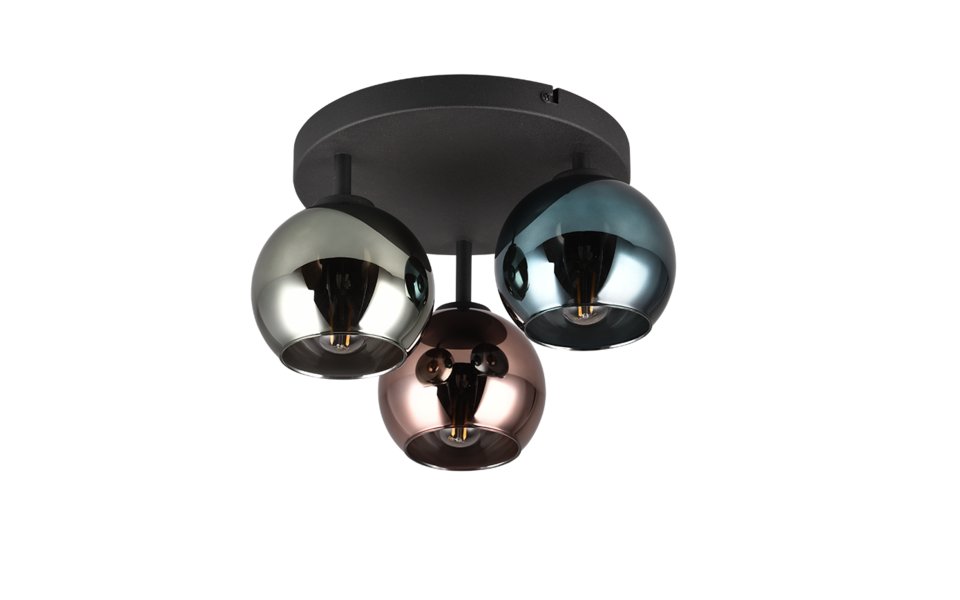 Trio Lighting Trio SHELDON ceiling light | 3x E14 max 40W | IP20 | 20 cm