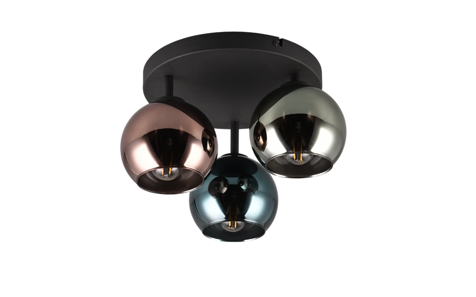 Trio Lighting Trio SHELDON ceiling light | 3x E14 max 40W | IP20 | 20 cm