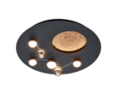 Trio Lighting Trio ZODIAC plafondlamp | LED | mat zwart | Ø 50 cm | IP20 | 1x 42W | 5100 lm | 2300+3000+4000K | dimbaar