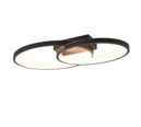 Trio Lighting Trio MALAGA plafondlamp | LED | zwart en wit | 57,5 x 30 cm | IP20 | 1x 25W | 2900 lm | 3000K