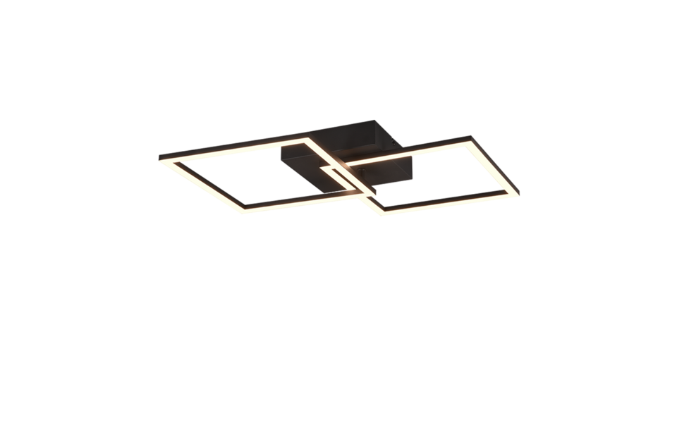 Trio Lighting Trio TRAIL plafondlamp | LED | mat zwart | 60 x 35,2 cm | IP20 | 1x 20W | 2250 lm | 3000K