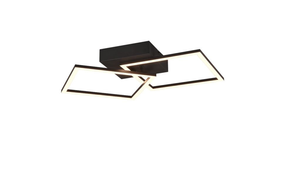 Trio Lighting Trio TRAIL plafondlamp | LED | mat zwart | 60 x 35,2 cm | IP20 | 1x 20W | 2250 lm | 3000K