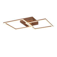 Trio TRAIL LED ceiling light | mocha brown | IP20