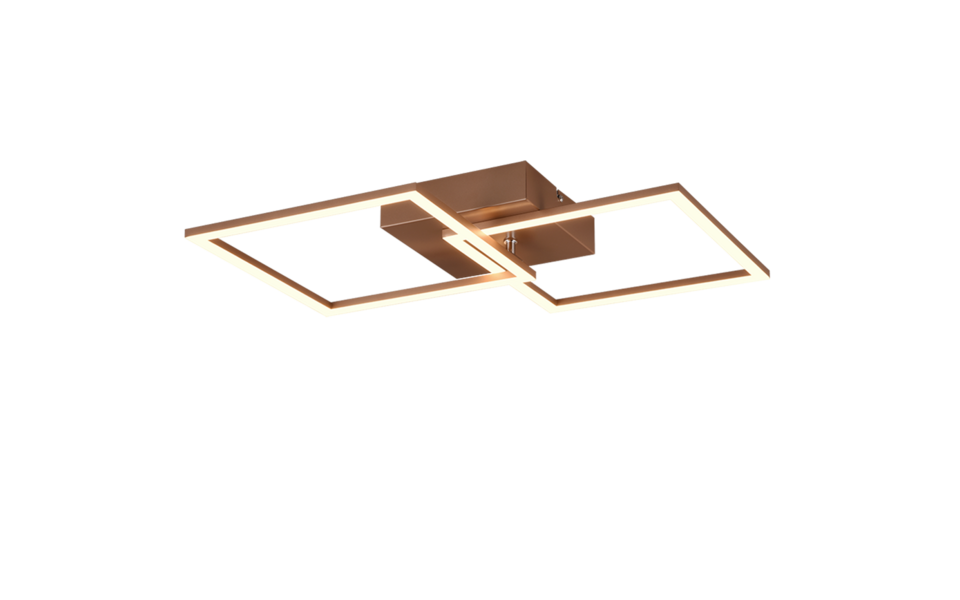 Trio Lighting Trio TRAIL LED ceiling light | 1x 20W 2000 lm 3000K | mocha brown | IP20 | 7 cm