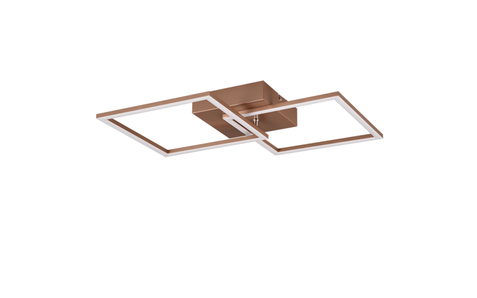 Trio Lighting Trio TRAIL LED ceiling light | 1x 20W 2000 lm 3000K | mocha brown | IP20 | 7 cm