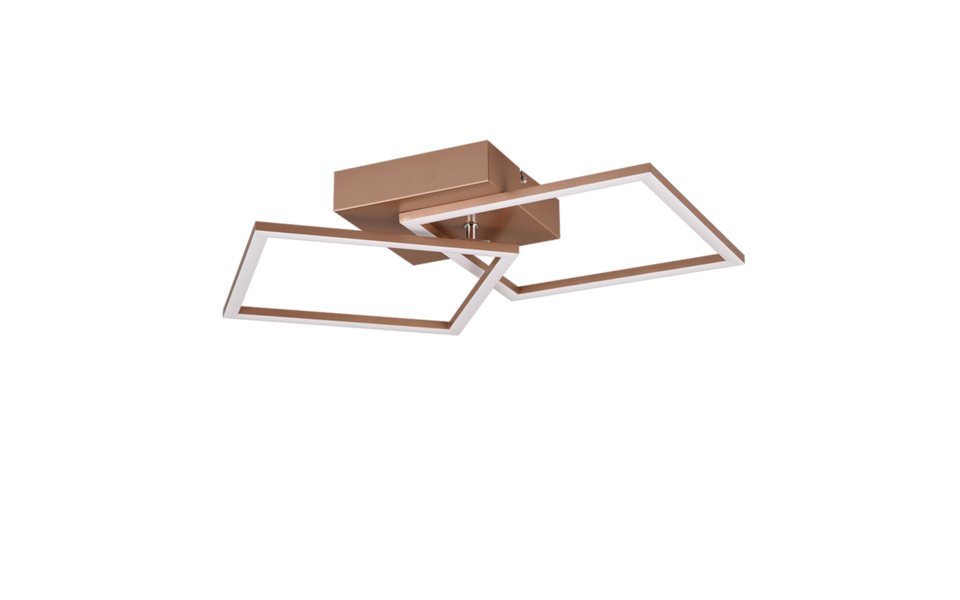 Trio Lighting Trio TRAIL LED ceiling light | 1x 20W 2000 lm 3000K | mocha brown | IP20 | 7 cm