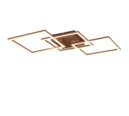 Trio Lighting Trio TRAIL LED ceiling light | 1x 30W 3000 lm 3000K | mocha brown | Ø 52.5 cm | IP20 | 7 cm