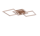 Trio Lighting Trio TRAIL LED ceiling light | 1x 30W 3000 lm 3000K | mocha brown | Ø 52.5 cm | IP20 | 7 cm