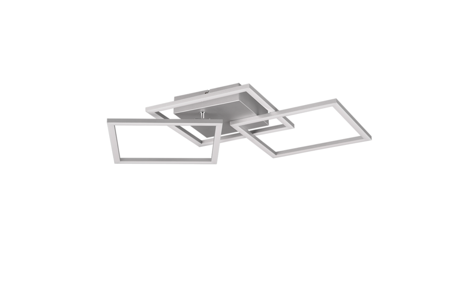 Trio Lighting Trio TRAIL plafondlamp | LED | titaan | 74,5 x 35,2 cm | IP20 | 1x 31W | 3550 lm | 3000K