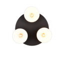 Trio Lighting Trio AGUDO plafondlamp | E27 Fitting | multicolor met koffie met beige met taupe | Ø 30 cm | IP20 | excl. 3x E27 | max. 40W