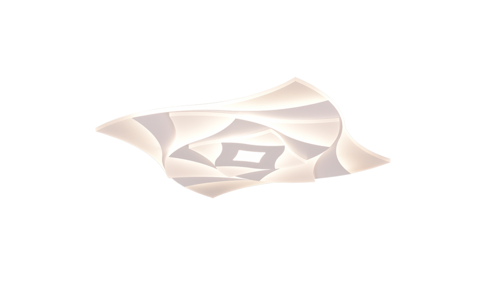 Trio Lighting Trio AKITA ceiling light | 60W | chrome | Ø 50 cm | IP20 | 5.5 cm
