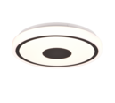 Trio Lighting Trio BUNDA plafondlamp | LED | mat zwart met wit | Ø 33 cm | IP20 | 1x 16W | 1900 lm | 3000K | niet dimbaar