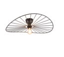 Trio Lighting Trio CHAPEAU plafondlamp | E27 Fitting | mat zwart | Ø 60 cm | IP20 | excl. 1x E27 | max. 40W
