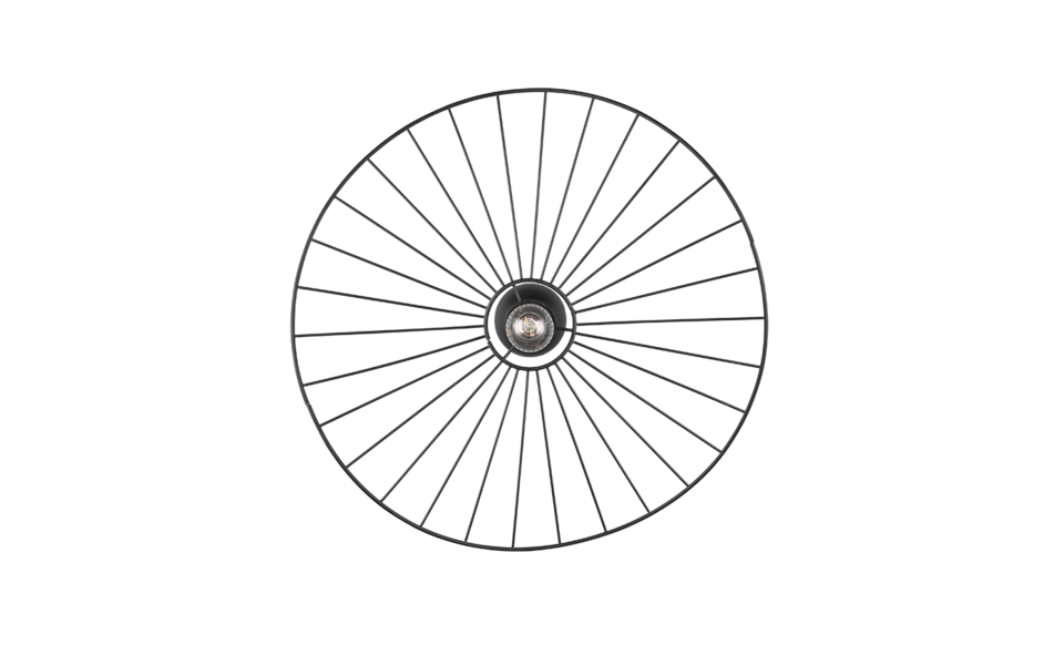 Trio Lighting Trio CHAPEAU plafondlamp | E27 Fitting | mat zwart | Ø 60 cm | IP20 | excl. 1x E27 | max. 40W Trio Lighting Trio CHAPEAU plafondlamp | E27 Fitting | mat zwart | Ø 60 cm | IP20 | excl. 1x E27 | max. 40W