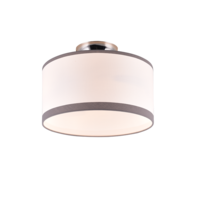 Trio DAVOS plafondlamp | chroom met wit | IP20 | E14 Fitting