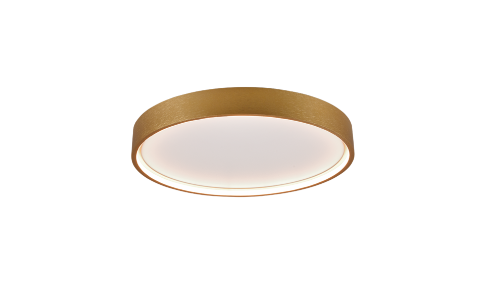 Trio Lighting Trio DOHA plafondlamp | LED | messing mat | Ø 45 cm | IP20 | 1x 29W | 3260 lm | 2300+3000+4000K | dimbaar