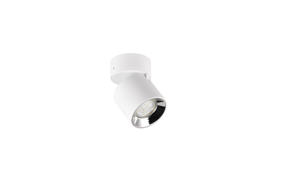Trio Lighting Trio GUAYANA plafondlamp | GU10 Fitting | wit mat | Ø 8,7 cm | IP20 | excl. 1x GU10 | max. 10W