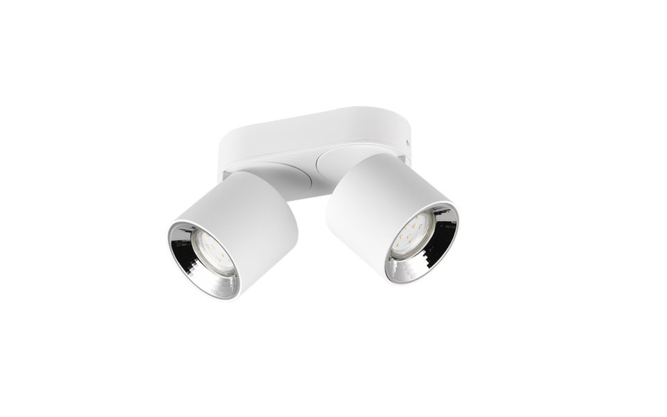 Trio Lighting Trio GUAYANA ceiling light | 2x GU10 | chrome | IP20 | 12 cm