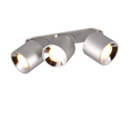 Trio Lighting Trio GUAYANA plafondlamp | GU10 Fitting | nikkel mat | 27,3 x 8,7 cm | IP20 | excl. 3x GU10 | max. 10W